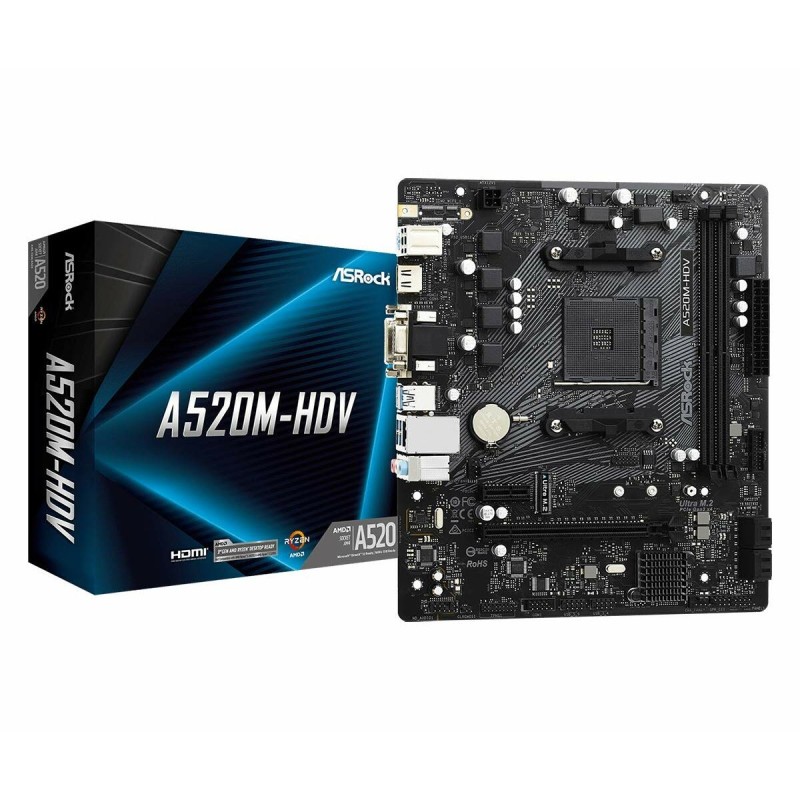 Carte Mère ASRock A520M-HDV AMD A520