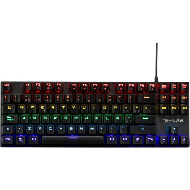 Clavier pour jeu The G-Lab KEYZ-MERCURY TKL/SP Noir