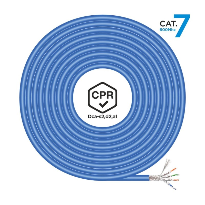 Câble Réseau Rigide UTP 6ème Catégorie Aisens A146-0665 Bleu 305 m