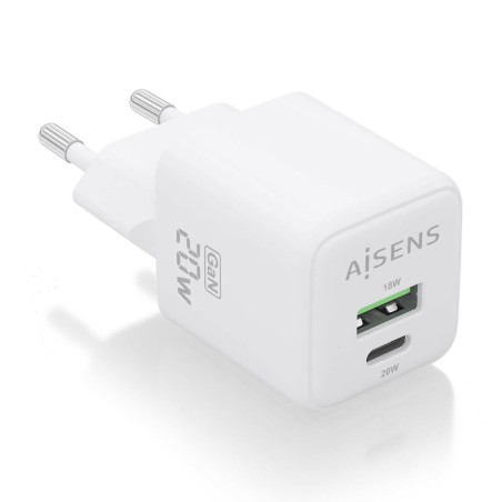 Chargeur mural Aisens ASCH-20W2P010-W Blanc (1 Unité)