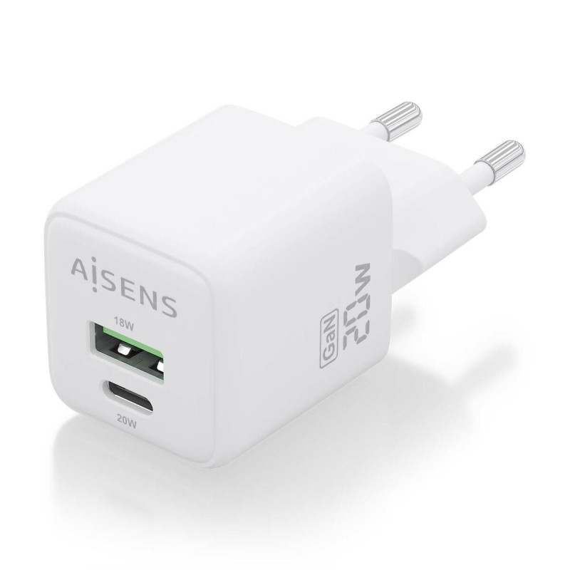 Chargeur mural Aisens ASCH-20W2P010-W Blanc (1 Unité)