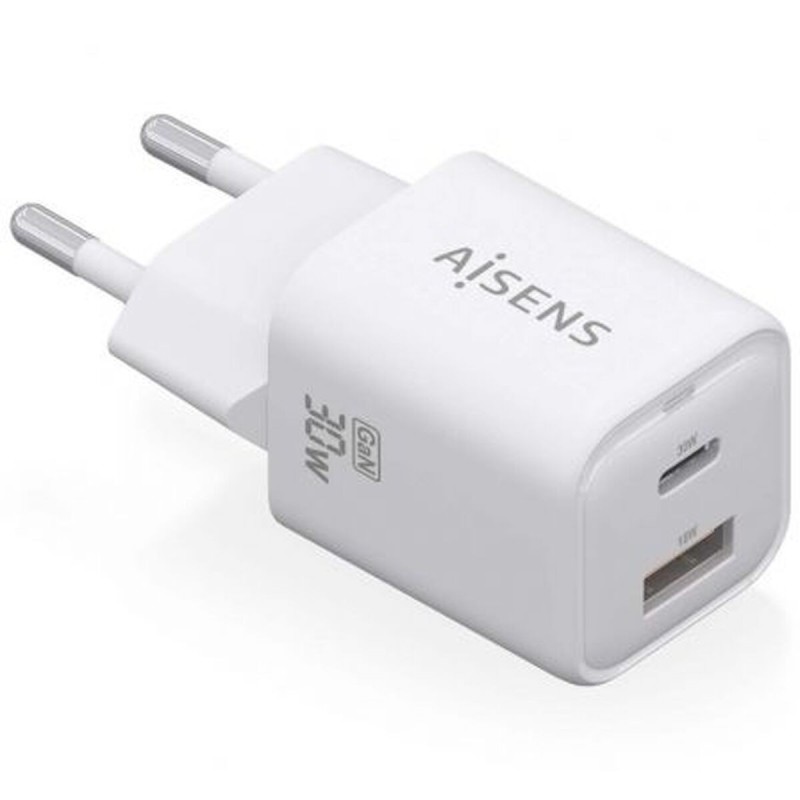 Chargeur mural Aisens ASCH-30W2P020-W Blanc Multicouleur 33 W (1 Unité)