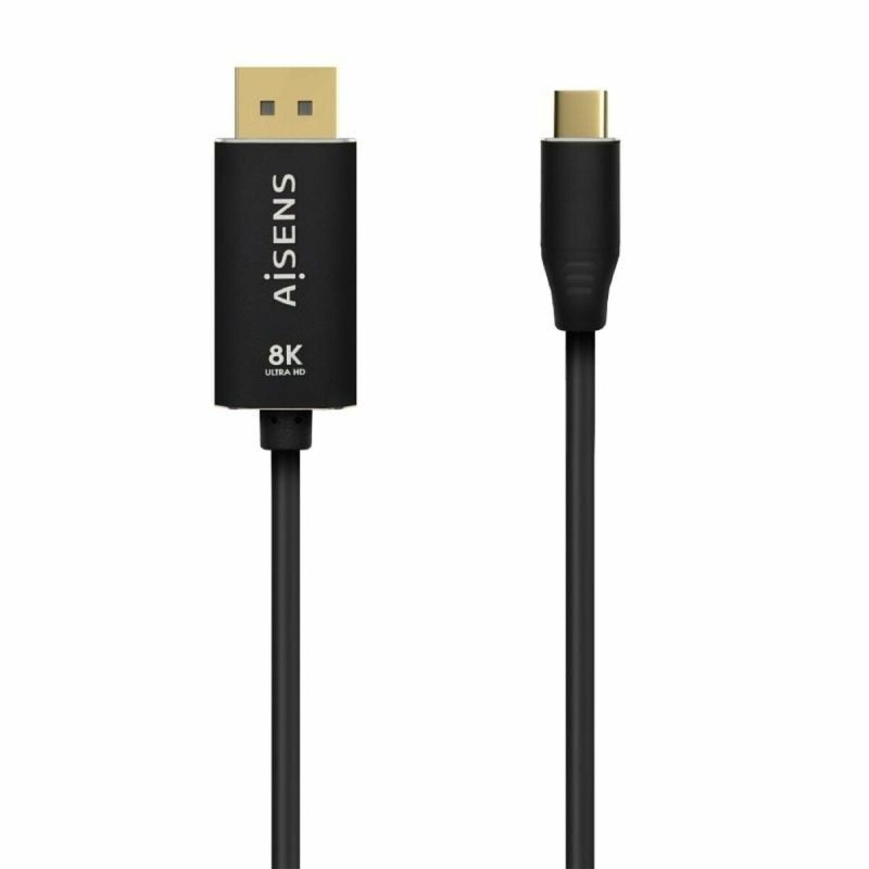 Adaptateur USB-C vers DisplayPort Aisens A109-0686 Noir 80 cm