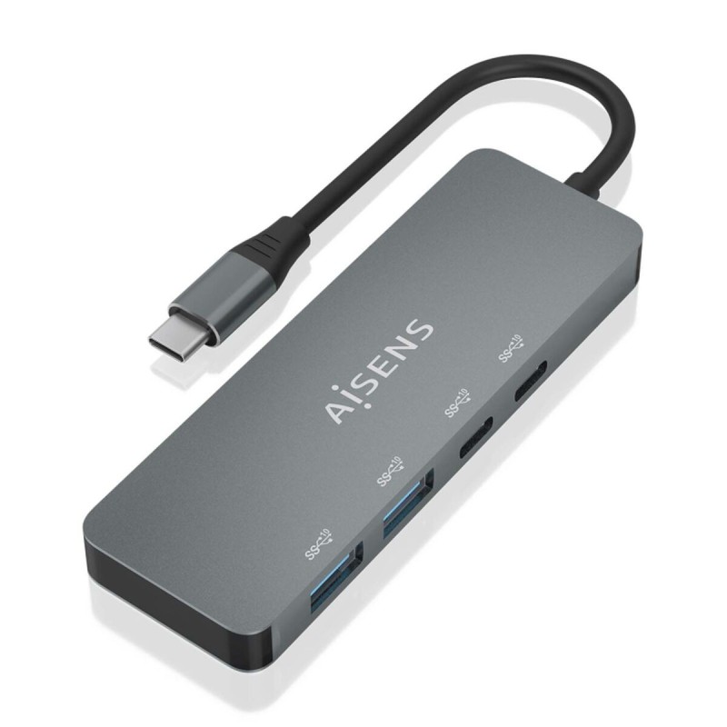 Hub USB Aisens G5 KF5-53ES354SD Gris (1 Unité)