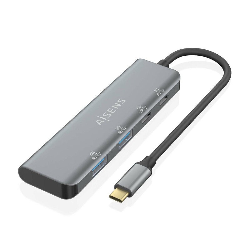 Hub USB Aisens A109-0763 Gris Multicouleur (1 Unité)