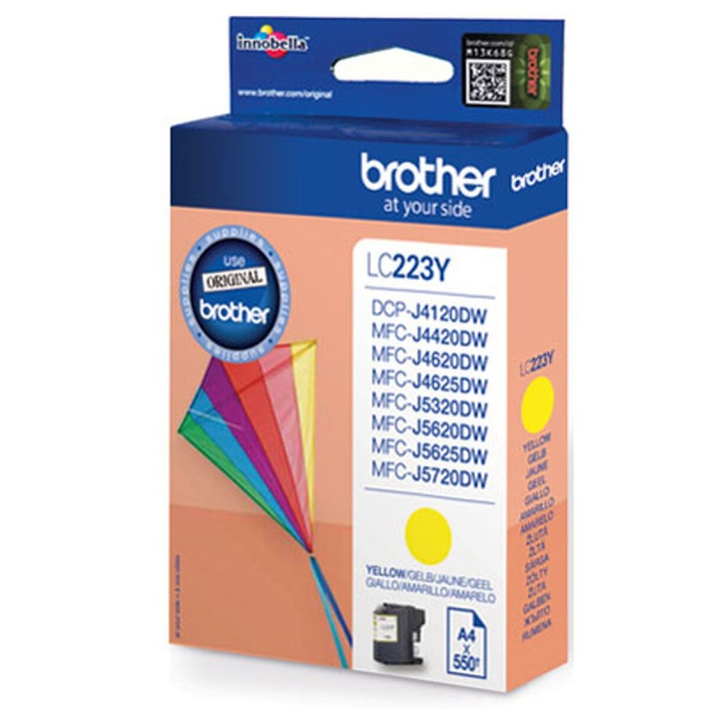 Cartouche d'encre originale Brother LC-223YBP Jaune Noir