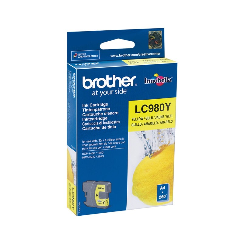 Cartouche d'encre originale Brother LC-980Y Jaune