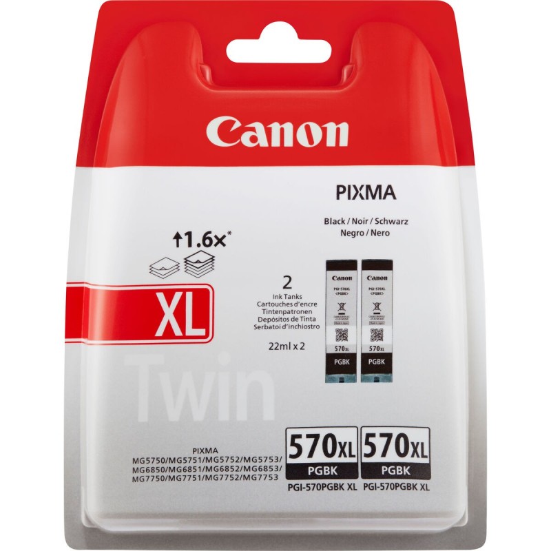 Cartouche d'encre originale Canon PGI-570PGBK XL Twin Noir