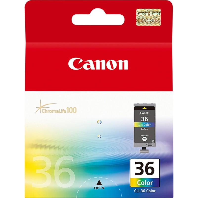 Cartouche d'encre originale Canon CLI-36 Col Jaune Tricolore Cyan/Magenta/Jaune