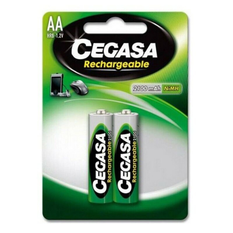 Piles Rechargeables Cegasa 104371 2100 mAh (2 uds)