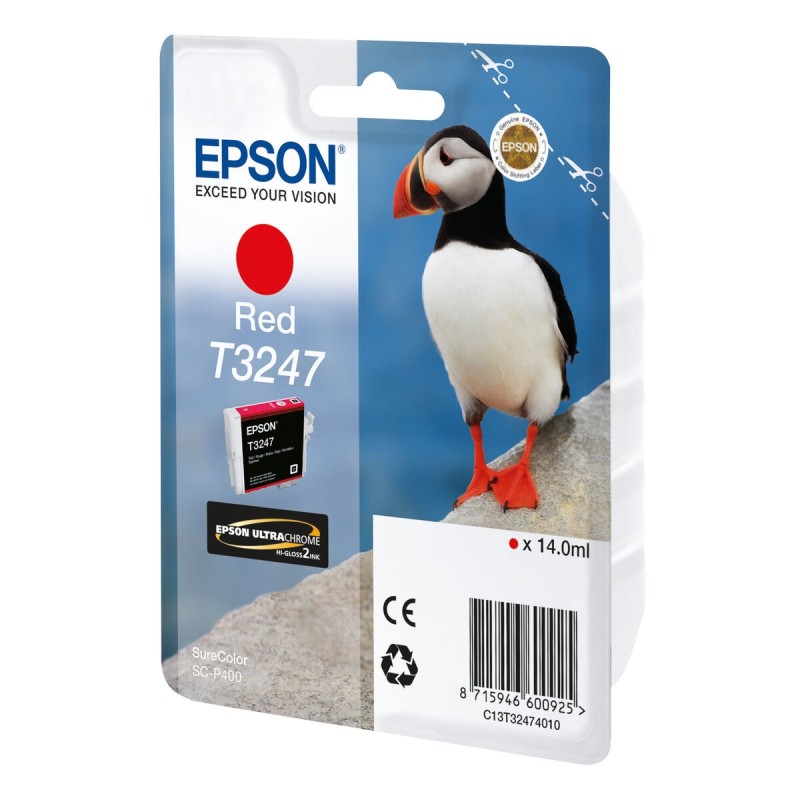 Cartouche d'encre originale Epson T3247 Red Noir Rouge