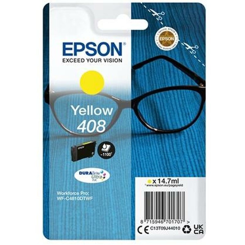 Cartouche d'encre originale Epson 408 Jaune Noir