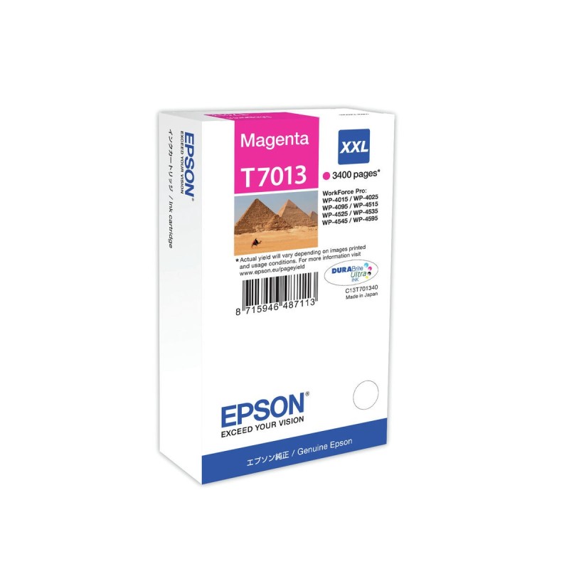 Cartouche d'encre originale Epson C13T70134010 Rose Magenta