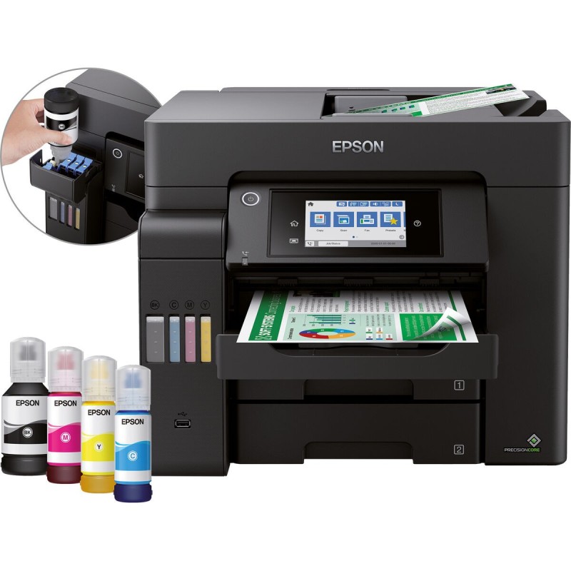 Imprimante Multifonction Epson EcoTank ET-5850 25 ppm WiFi Noir