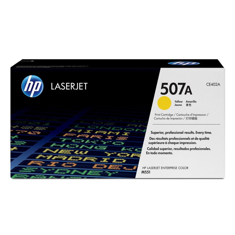 Toner original HP 507A Jaune