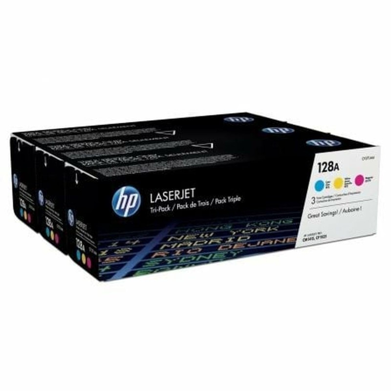 Toner original HP 128A CYM Multicouleur