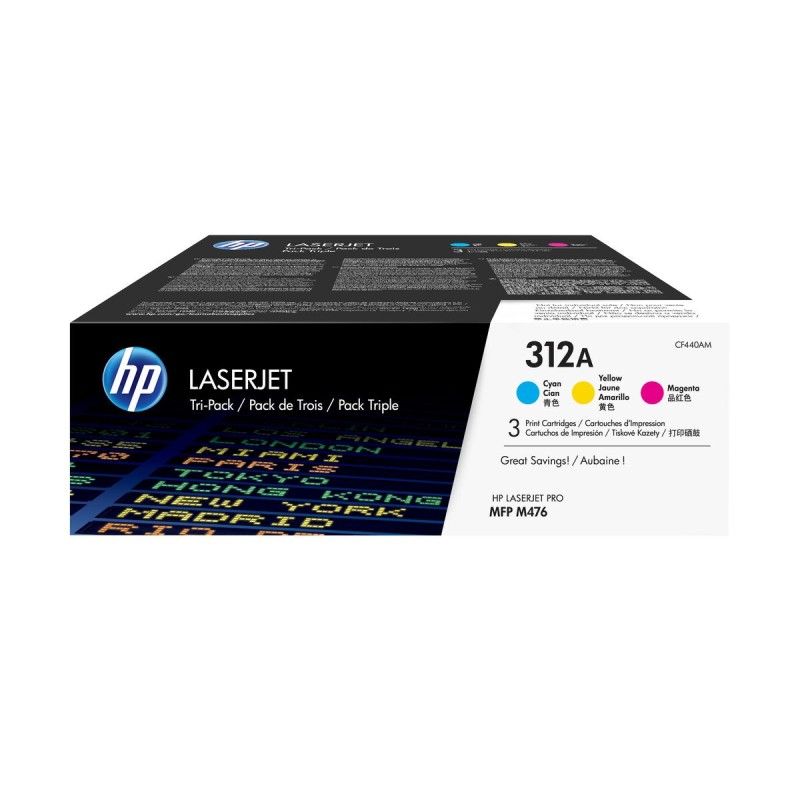 Toner HP CF440AM Cyan/Magenta/Jaune