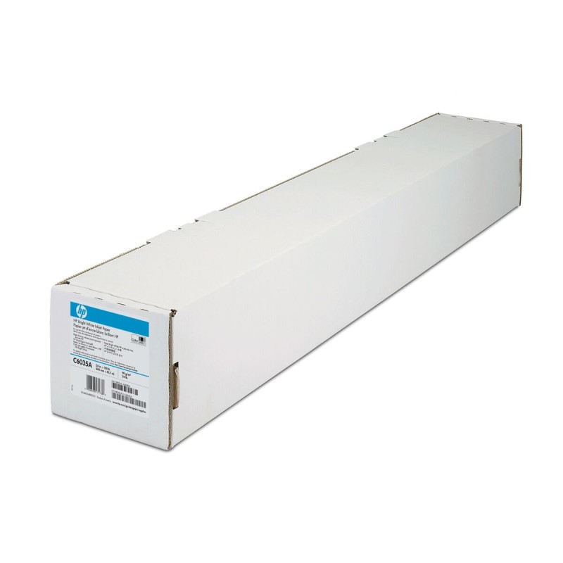 Rouleau de papier pour traceur HP Q1445A Blanc 594 mm x 45