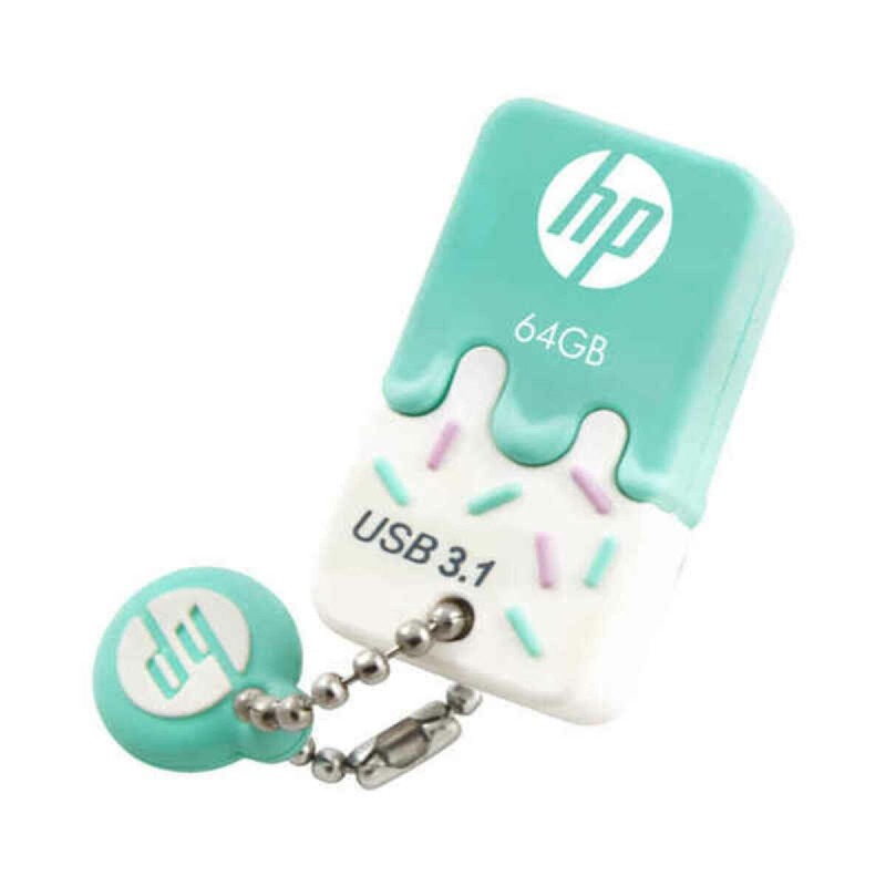 Clé USB HP HPFD778W-64 Menthe 64 GB 30 MB/s-75 MB/s (1 Unité)