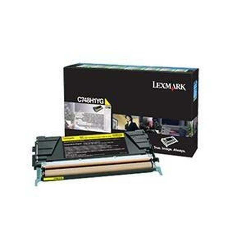 Toner Lexmark C748H1YG Jaune Noir