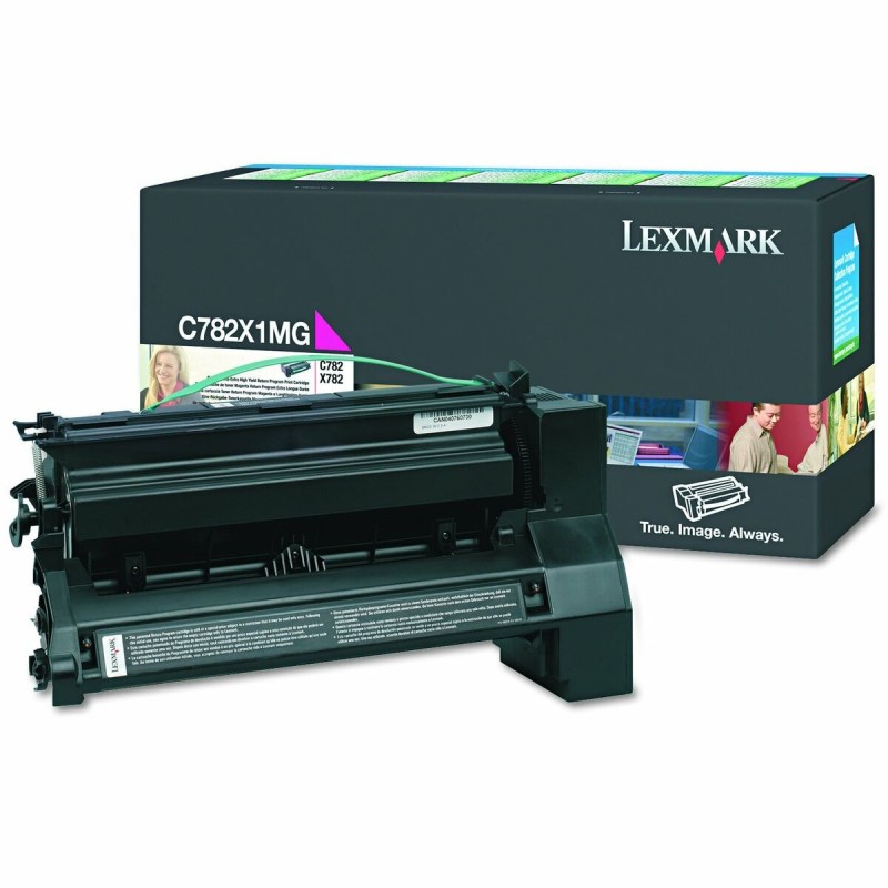 Toner original Lexmark C782X1MG Noir Magenta