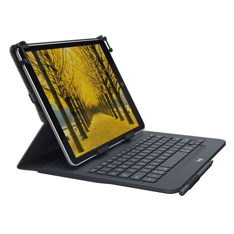 Clavier Bluetooth avec Support pour Tablette Logitech 920-008336 Noir Espagnol Qwerty QWERTY