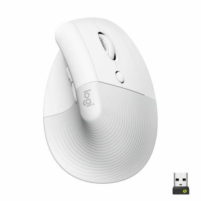 Souris sans-fil Logitech Lift Blanc Ergonomique 4000 dpi