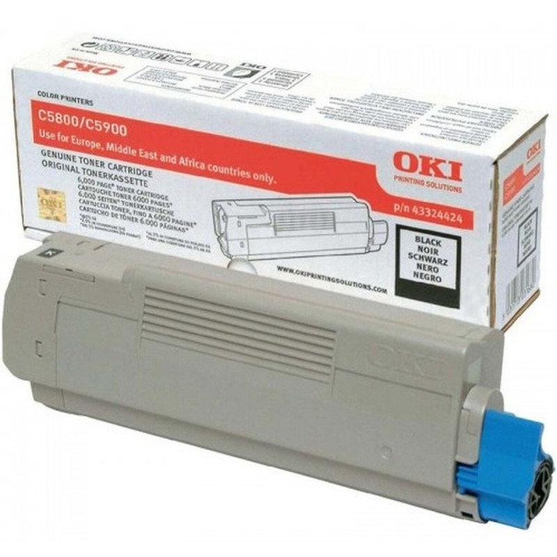 Toner original OKI 43324424 Noir