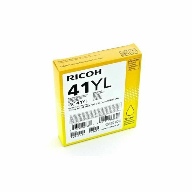 Cartouche d'encre originale Ricoh 405768 Jaune