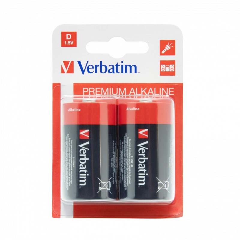 Batteries Verbatim Pilas alcalinas D 1