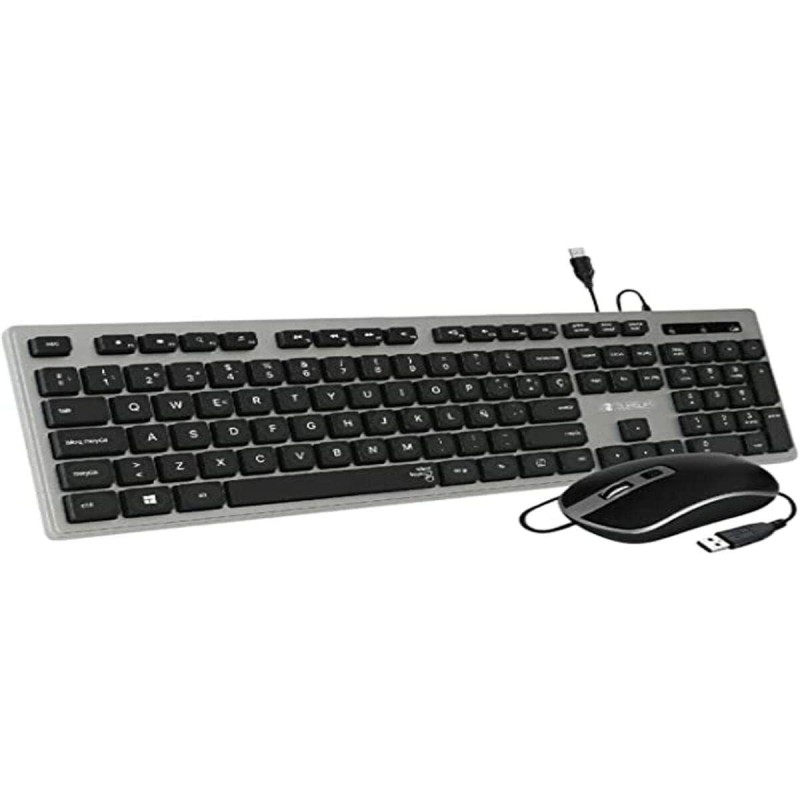 clavier et souris Subblim SUBKBC-CEKE50 Espagnol Qwerty