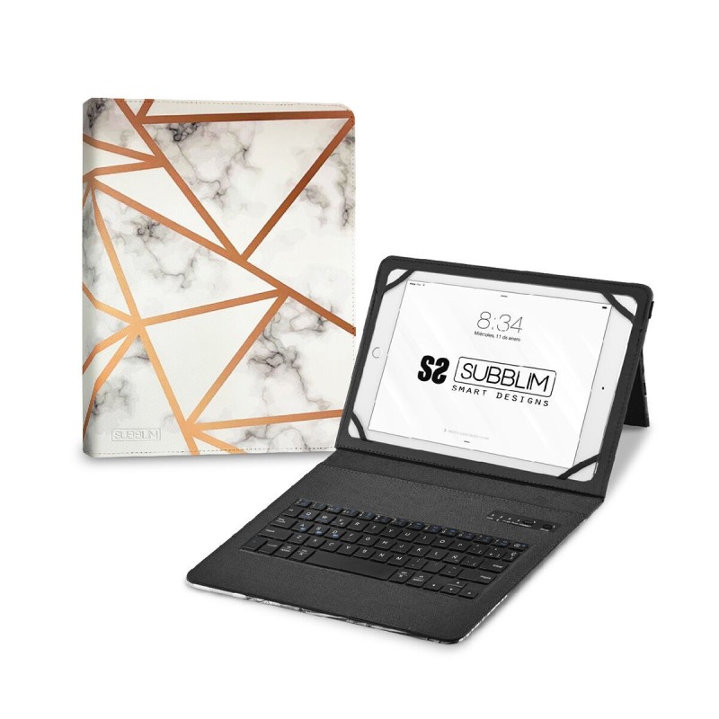 Housse pour Tablette et Clavier Subblim SUBKT5-BTTW10 Multicouleur Espagnol Qwerty