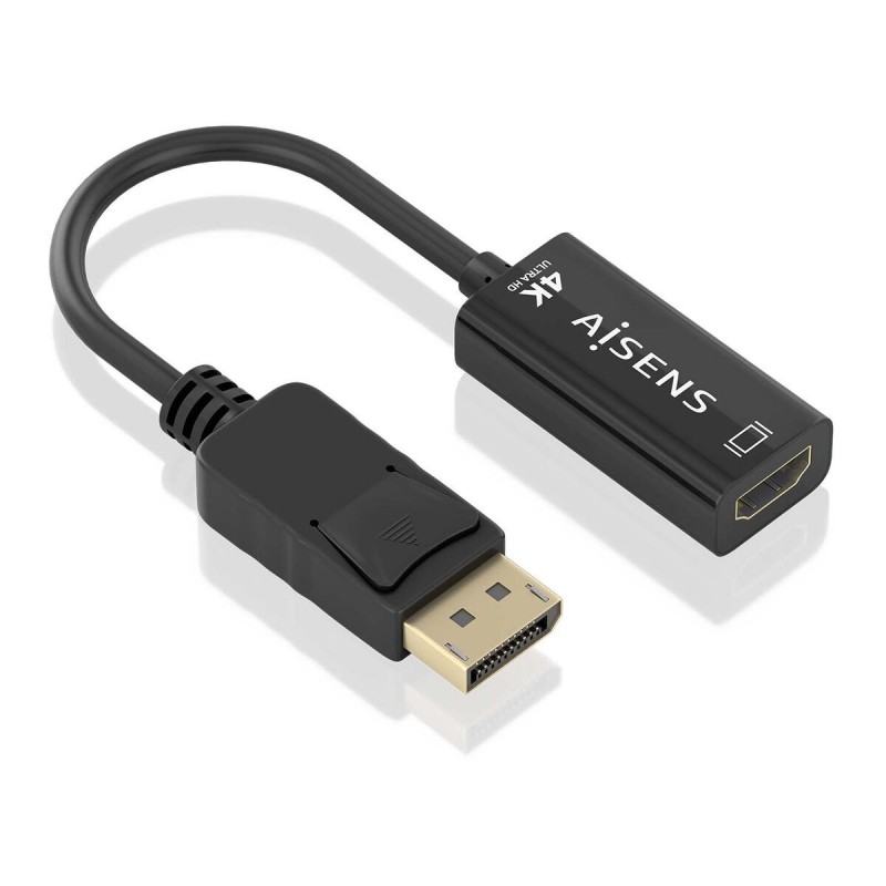 Adaptateur DisplayPort vers HDMI Aisens Noir 15 cm