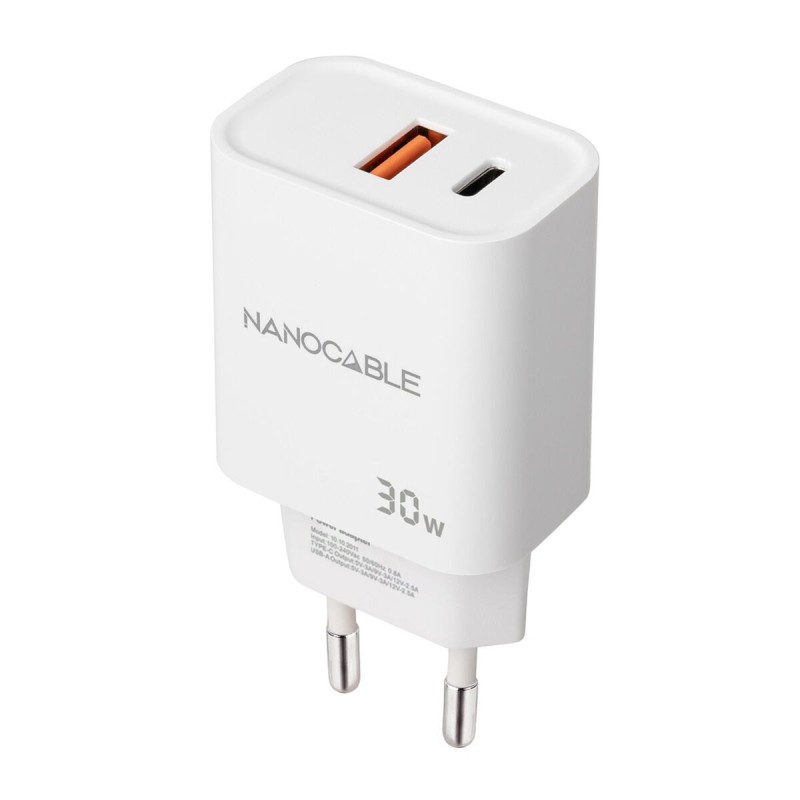 Chargeur mural NANOCABLE Blanc 30 W