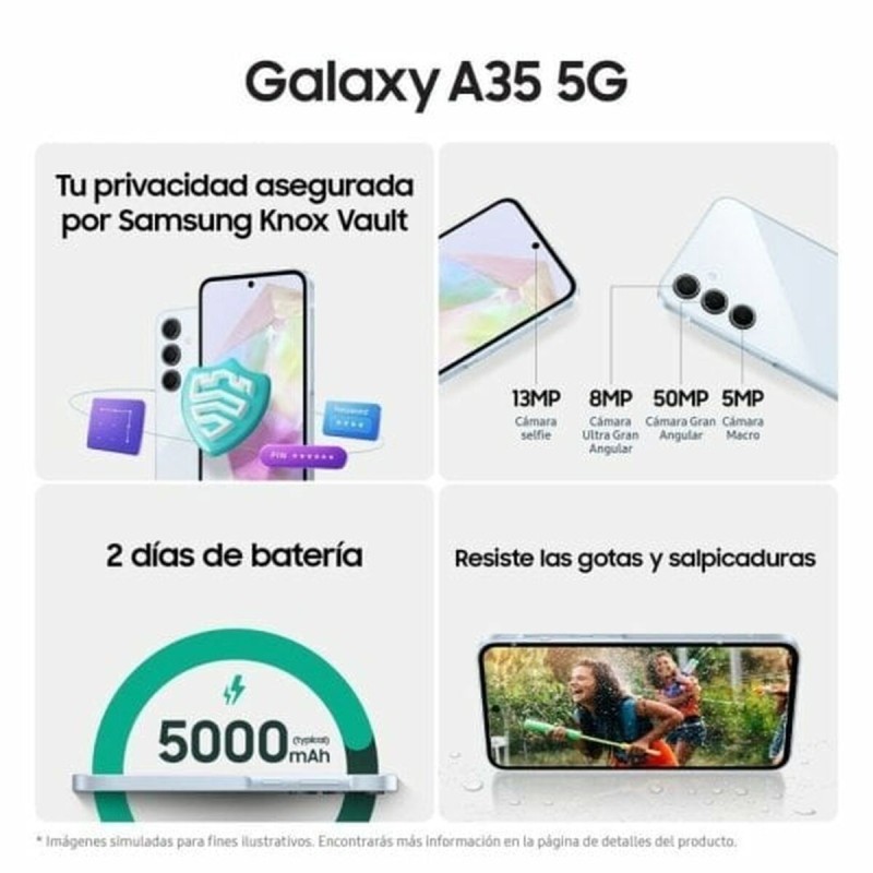 Smartphone Samsung Galaxy A35 6,6" 6 GB RAM 128 GB Lila