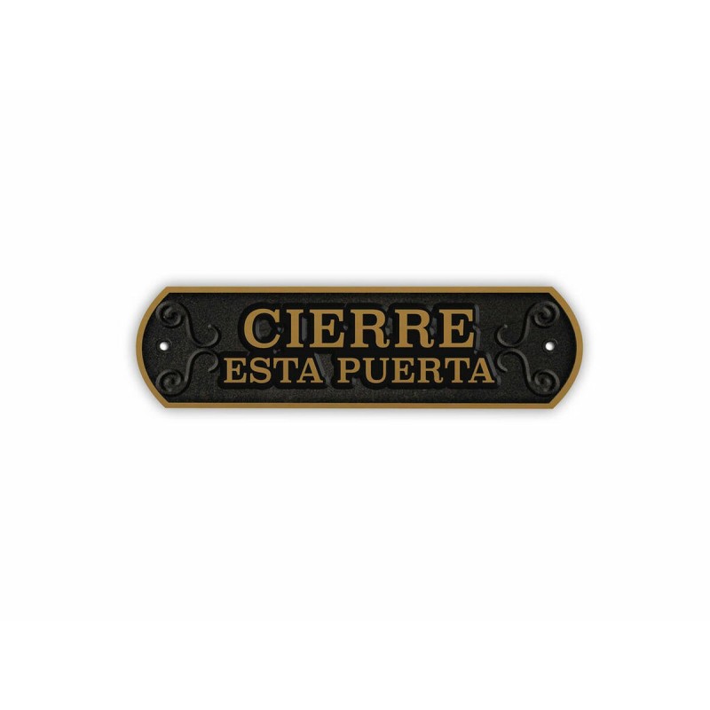 Plaque Magnet & Steel Cierre esta puerta 24 x 7