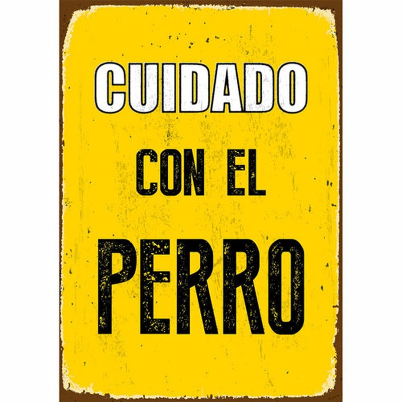 Plaque Magnet & Steel Cuidado con el Perro 14