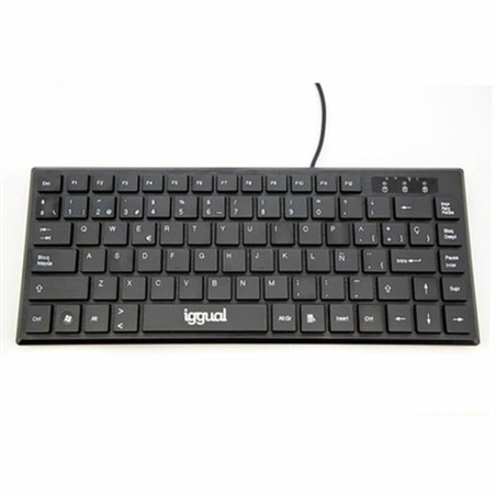 Clavier iggual Teclado USB compacto TKL Slim TKL-USB negro Noir