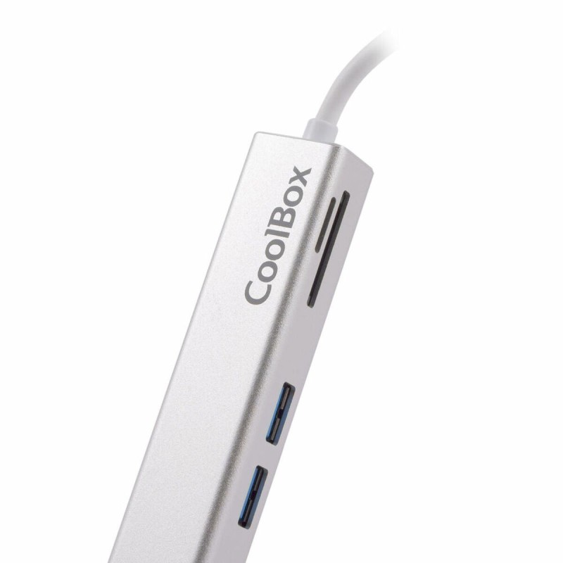 Station d'acceuil CoolBox COO-DOCK-02 Blanc Argenté