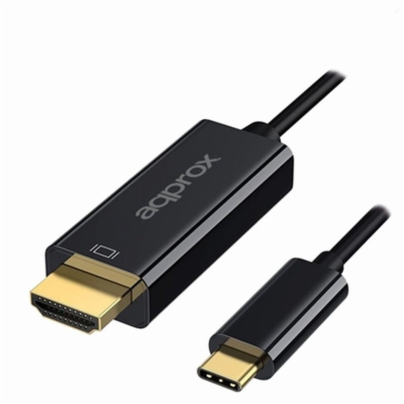 Câble USB-C vers HDMI approx! APPC52 Noir 4K Ultra HD