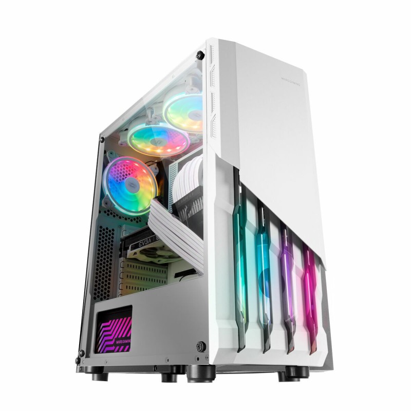 Boîtier ATX Mars Gaming MCX2W Blanc