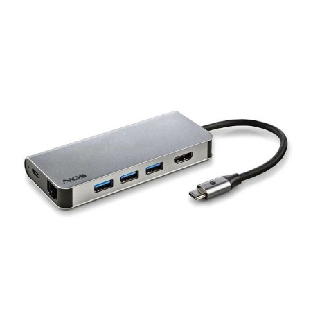 Hub USB NGS WONDER DOCK 8 Argenté