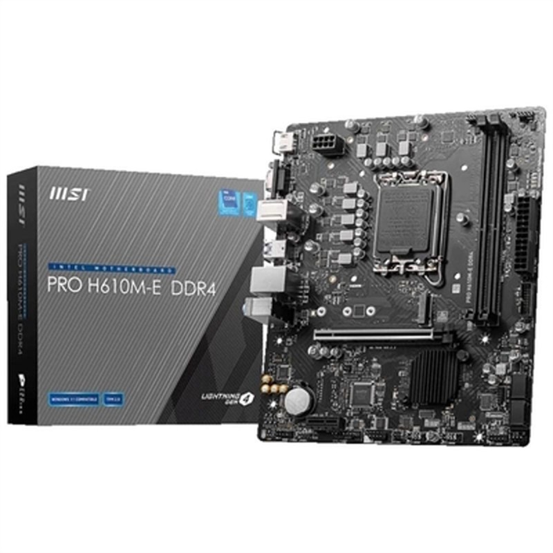 Carte Mère MSI PRO H610M-E DDR4 H610 LGA 1700 DDR4 mATX