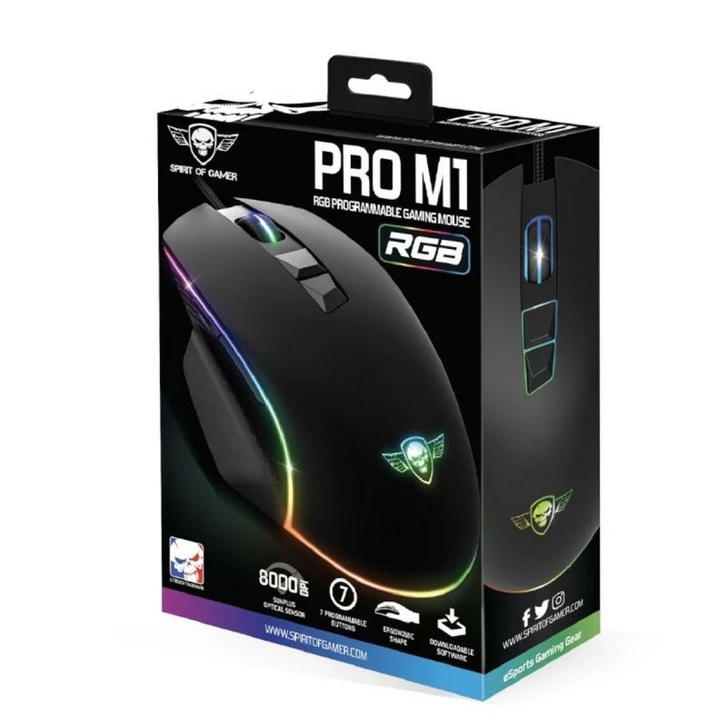 Souris Spirit of Gamer Souris Pro M1 Noir