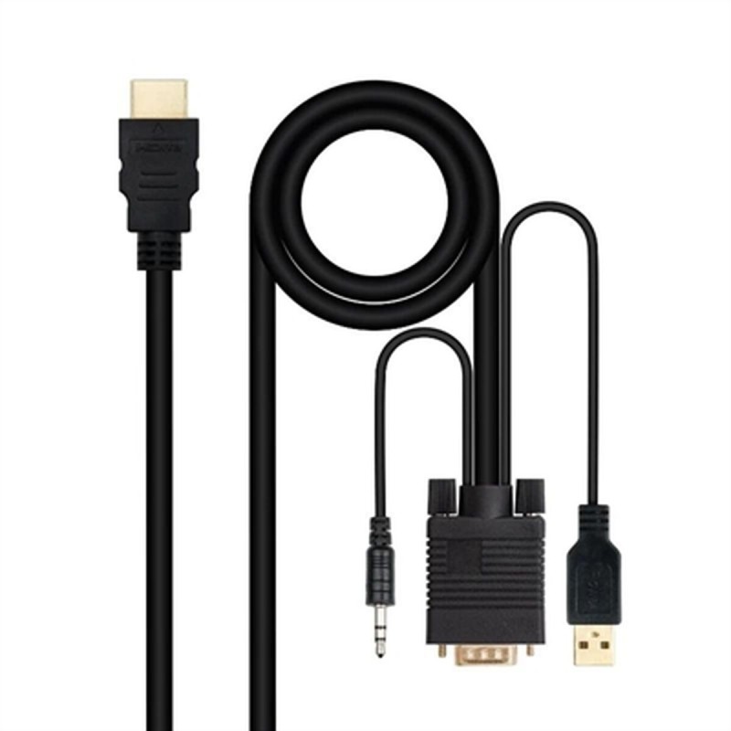 Adaptateur HDMI vers VGA avec Audio NANOCABLE 10.15.4350 1