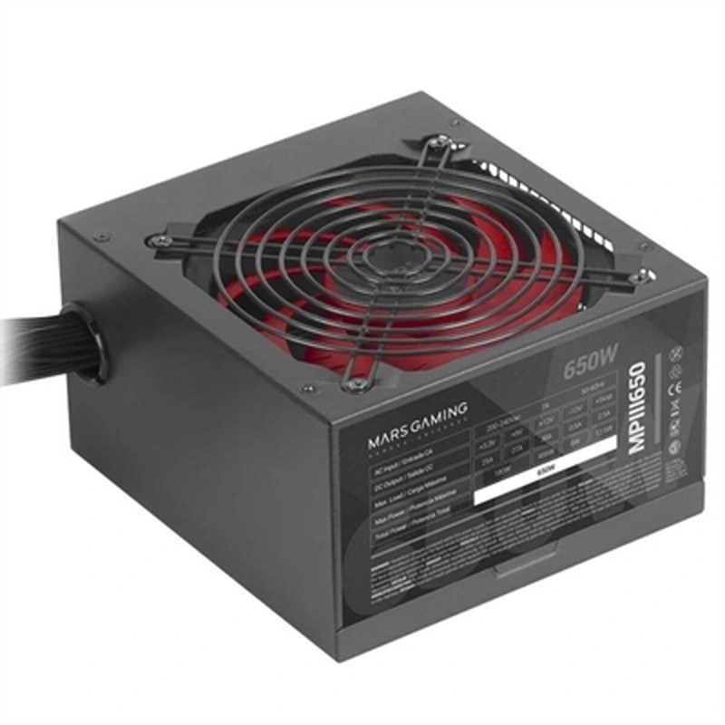 Bloc d’Alimentation Mars Gaming MPIII 650 W 6 W CE - RoHS