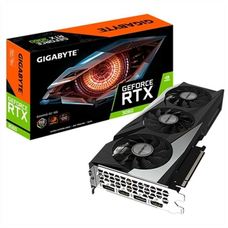 Carte Graphique Gigabyte GV-N3060GAMING OC-12 GeForce RTX 3060 12 GB GDDR6