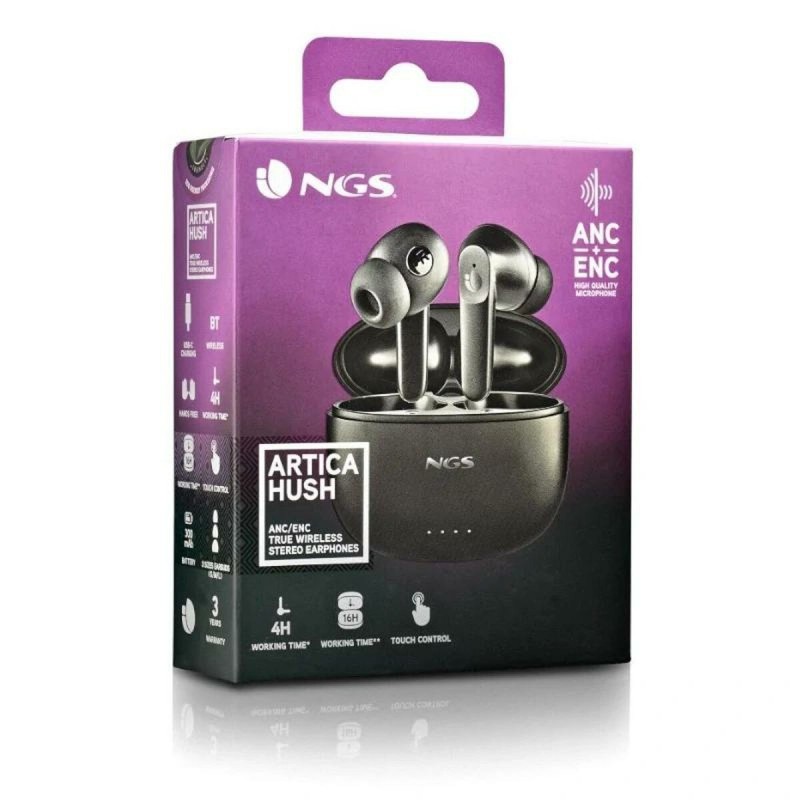 Écouteurs in Ear Bluetooth NGS ARTICAHUSH Noir