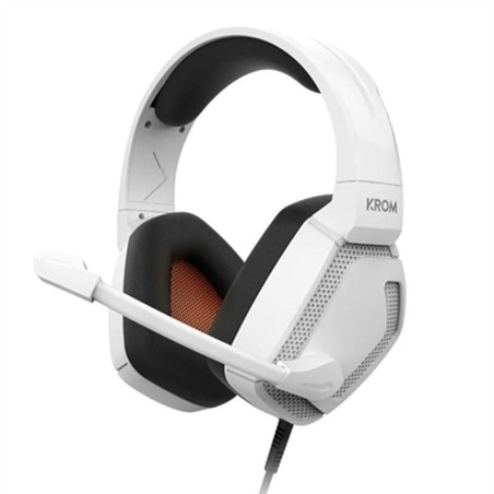 Casques avec Microphone Nox-Xtreme KROM KOPA PRO Blanc Noir