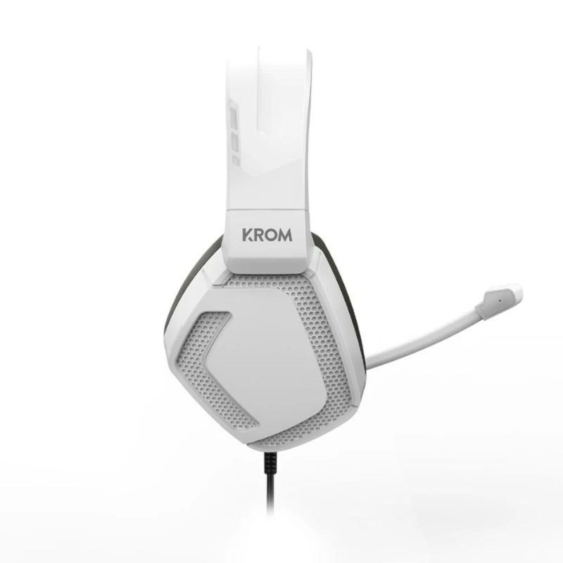 Casques avec Microphone Nox-Xtreme KROM KOPA PRO Blanc Noir